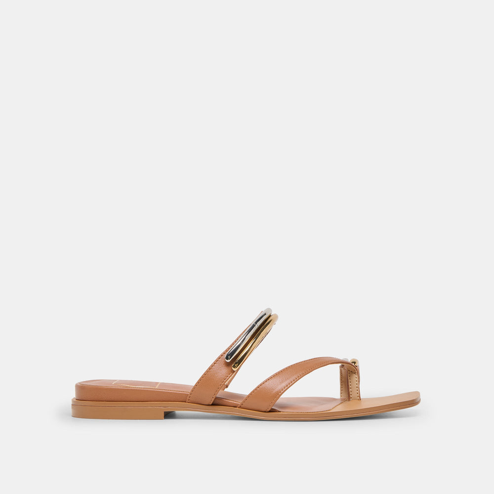 Tarina Caramel Leather Sandals / Dolce Vita