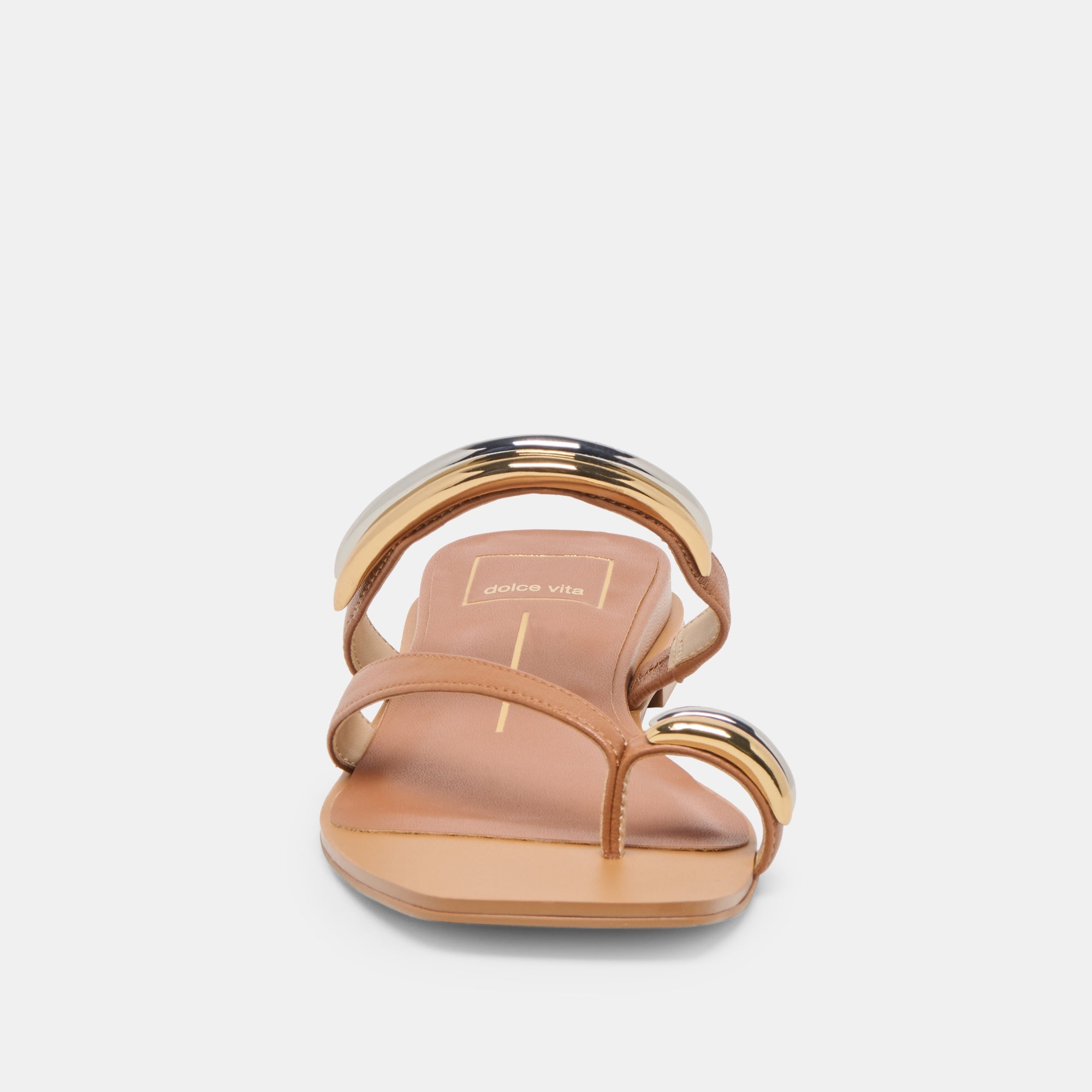 Tarina Caramel Leather Sandals / Dolce Vita