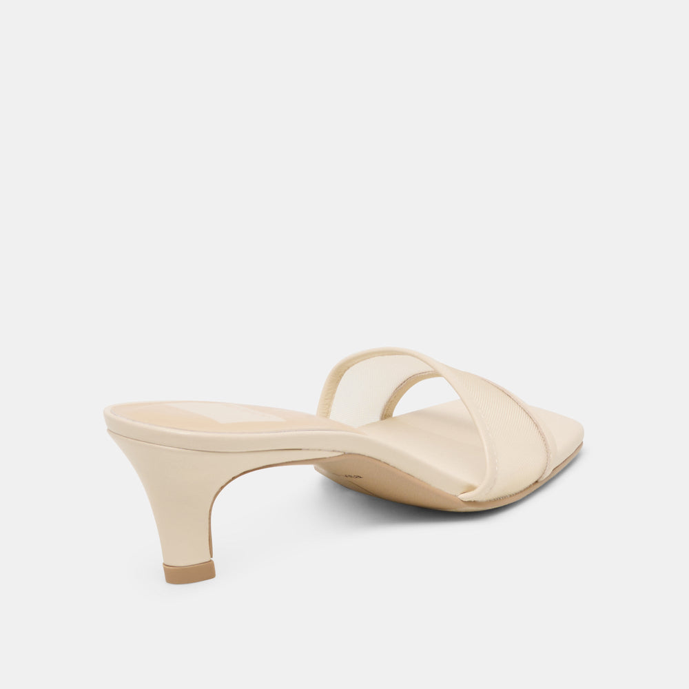 Rexa Mesh Creme Mesh Heels / Dolce Vita