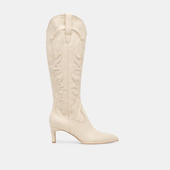 Alisa Creme Leather Boots / Dolce Vita