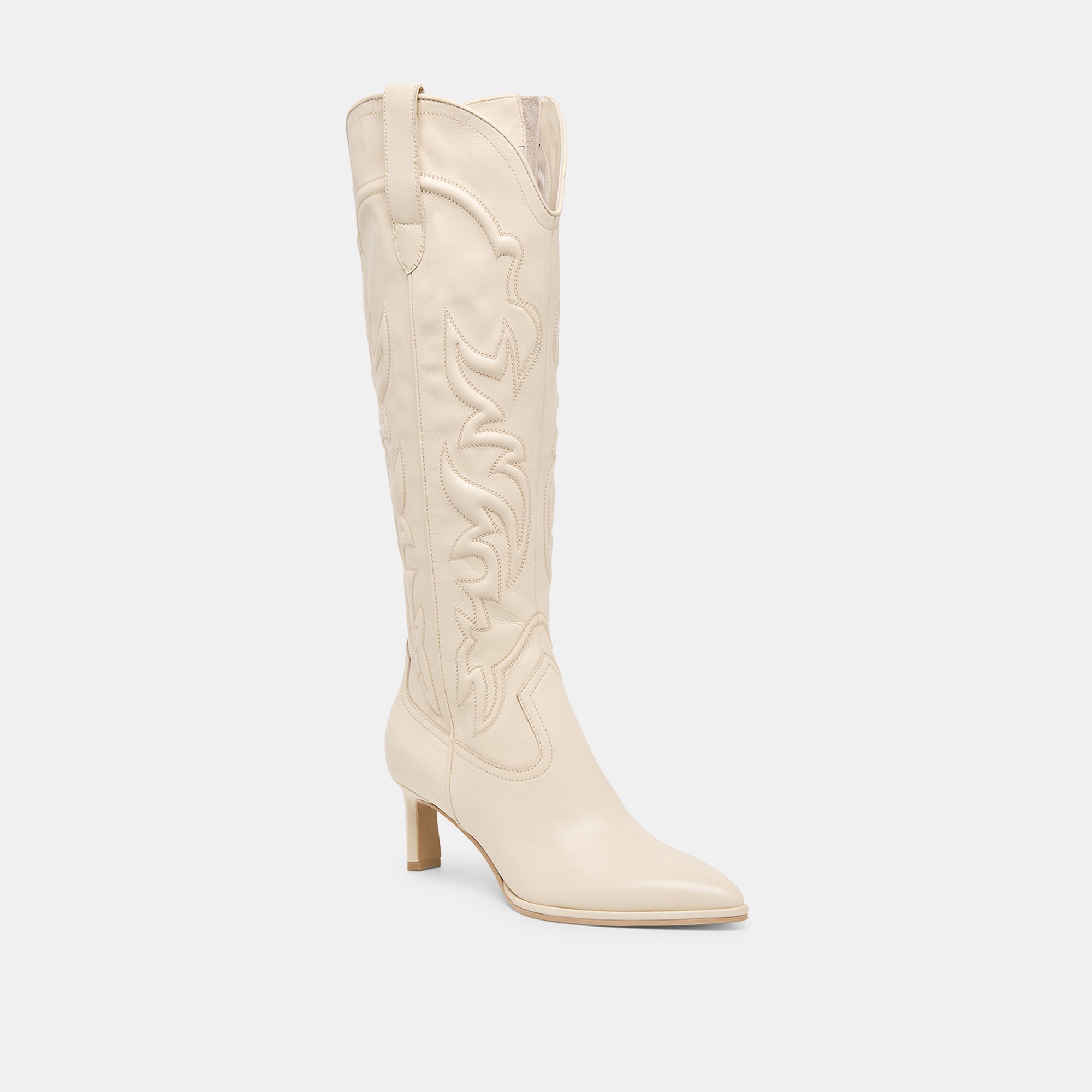 Alisa Creme Leather Boots / Dolce Vita