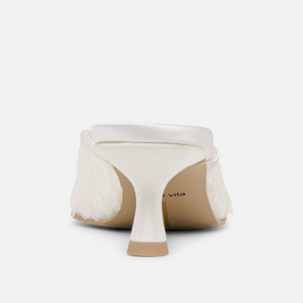 Cleo Ivory Sequin Heels / Dolce Vita