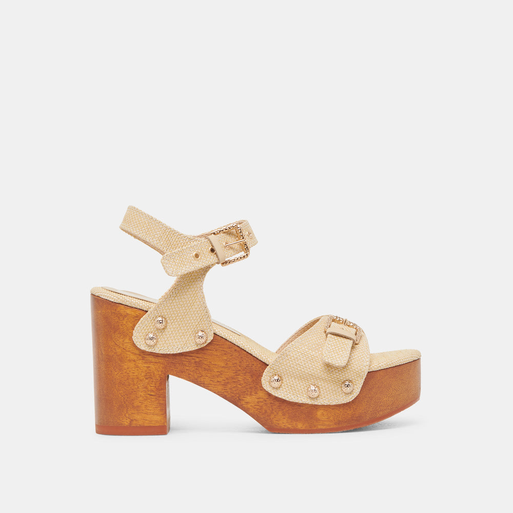 YANDY HEELS LT NATURAL RAFFIA
 – Dolce Vita / Dolce Vita