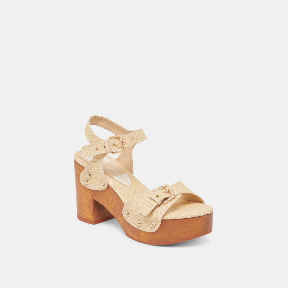YANDY HEELS LT NATURAL RAFFIA
 – Dolce Vita / Dolce Vita