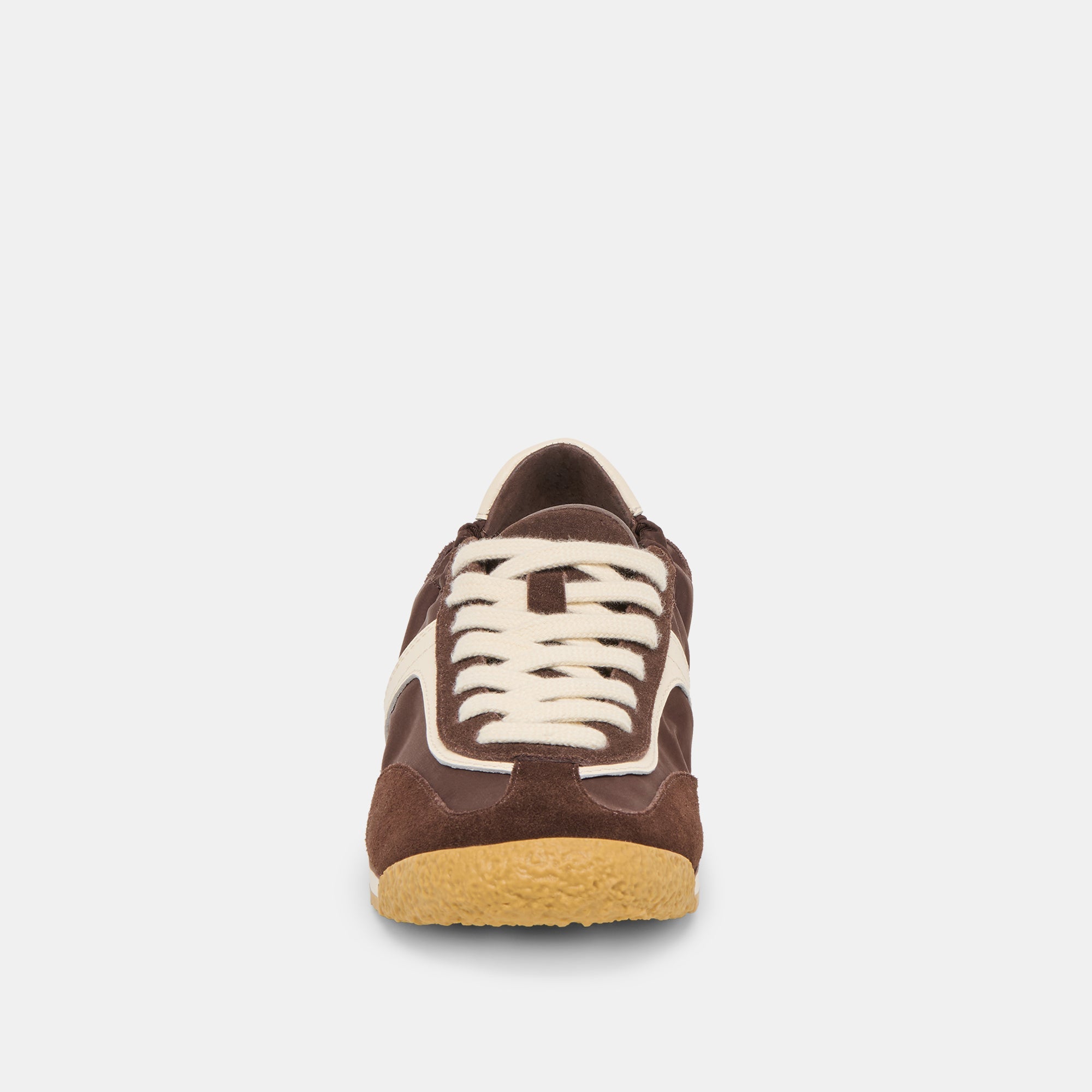 Sariya Dk Brown Nylon Sneakers / Dolce Vita