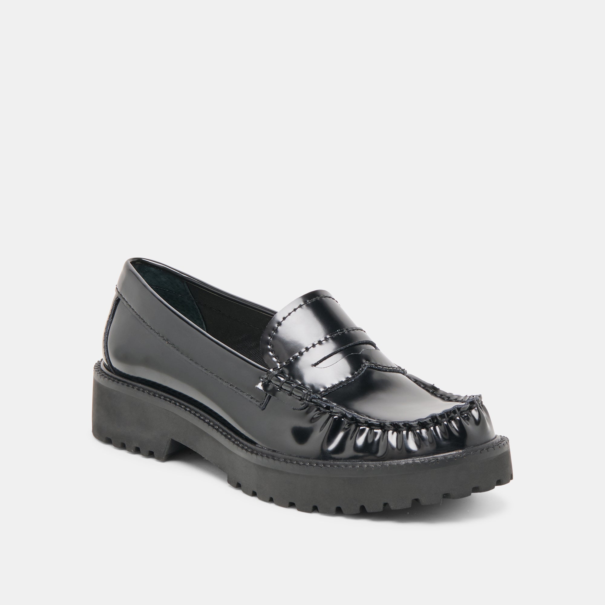 Merek Midnight Boxleather Loafers / Dolce Vita