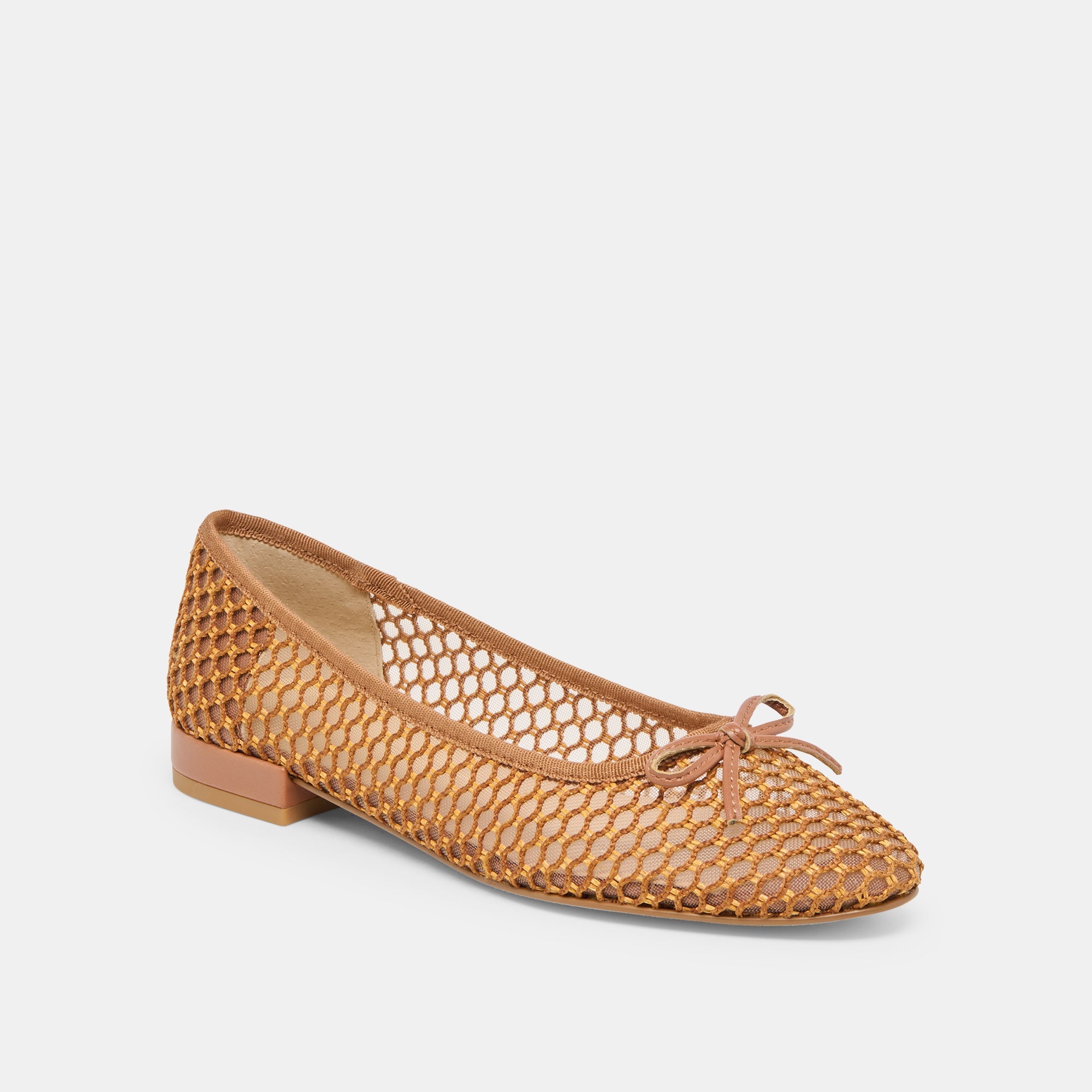 Ulicia Coral Woven Mesh Ballet Flats / Dolce Vita