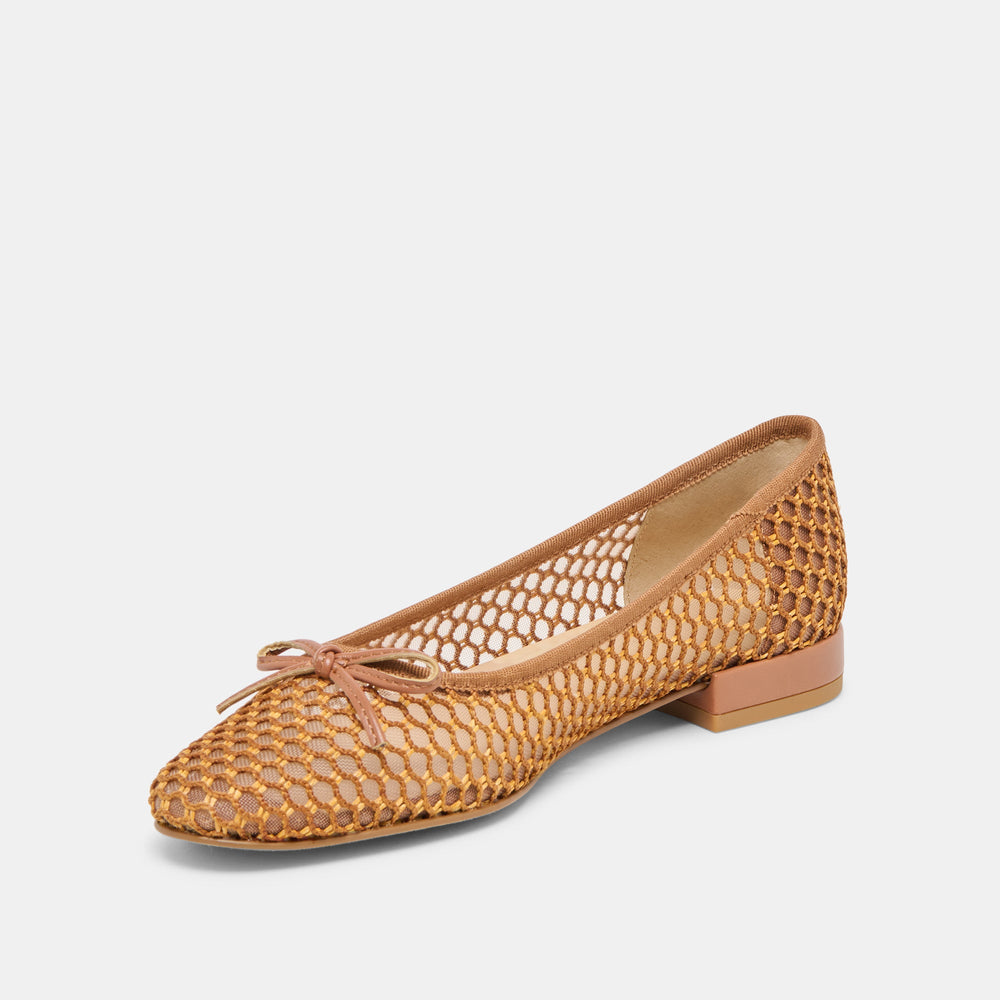 Ulicia Coral Woven Mesh Ballet Flats / Dolce Vita