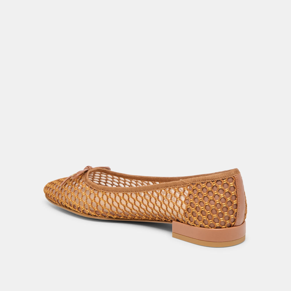 Ulicia Coral Woven Mesh Ballet Flats / Dolce Vita