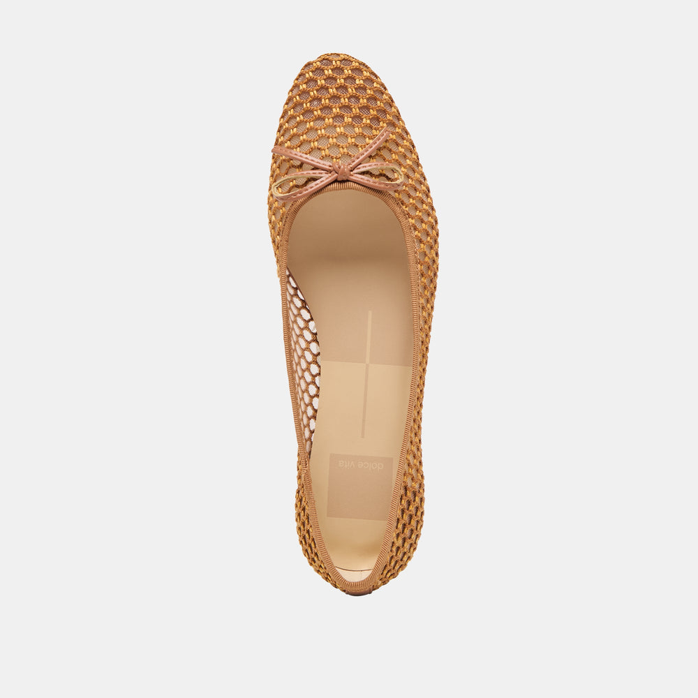 Ulicia Coral Woven Mesh Ballet Flats / Dolce Vita