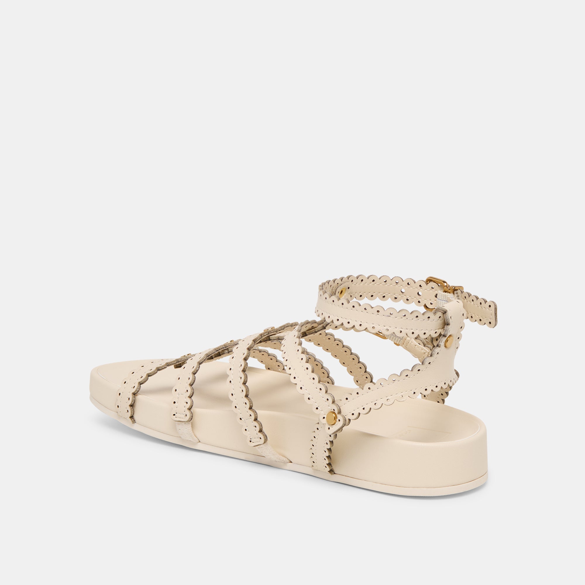 Susana Creme Leather Sandals / Dolce Vita