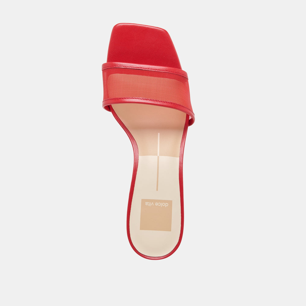 Rexa Mesh Cherry Mesh Heels / Dolce Vita