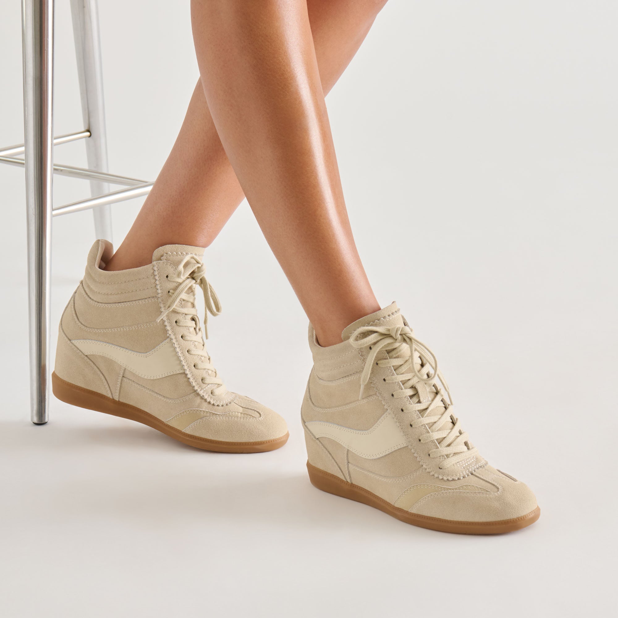 Issac Oatmeal Suede Sneakers / Dolce Vita