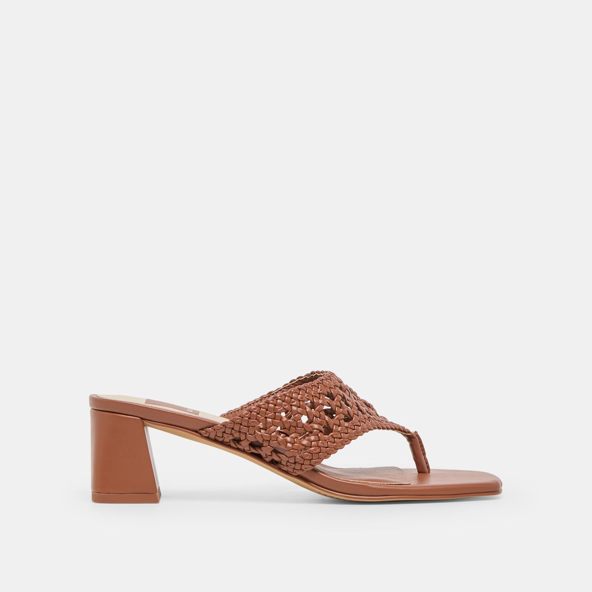 Barlo Cognac Woven Stella Heels / Dolce Vita