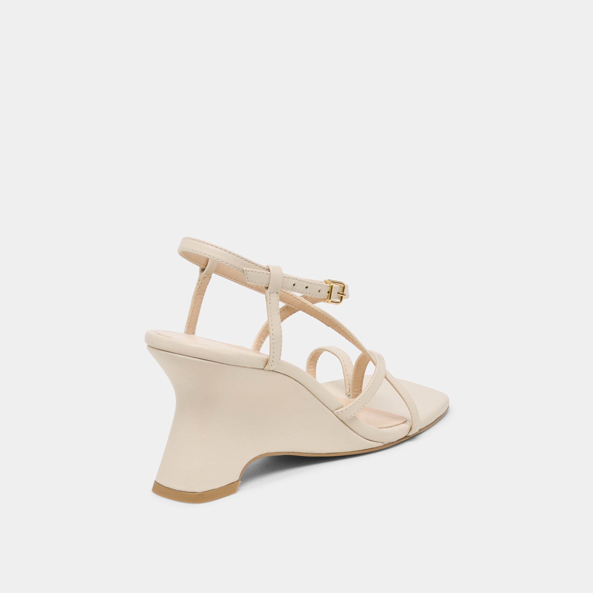 Aylee Cream Leather Wedges / Dolce Vita