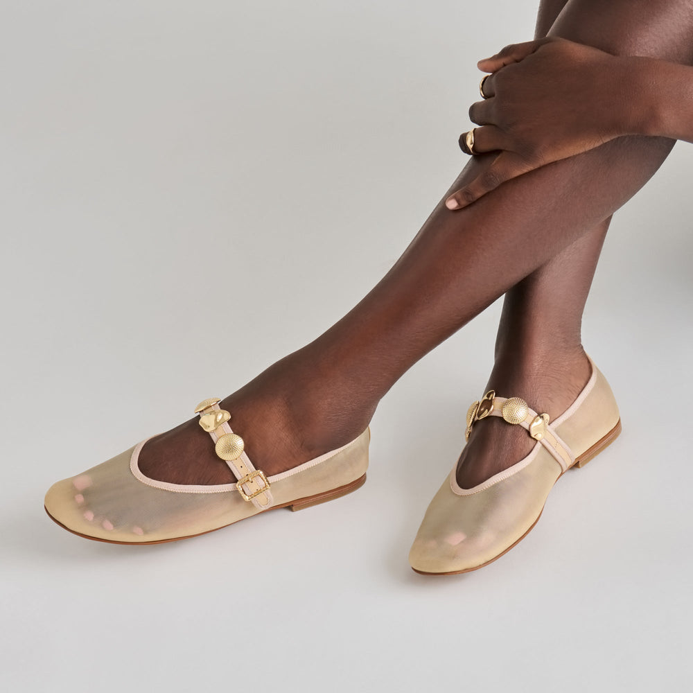 Relan French Vanilla Mesh Ballet Flats / Dolce Vita