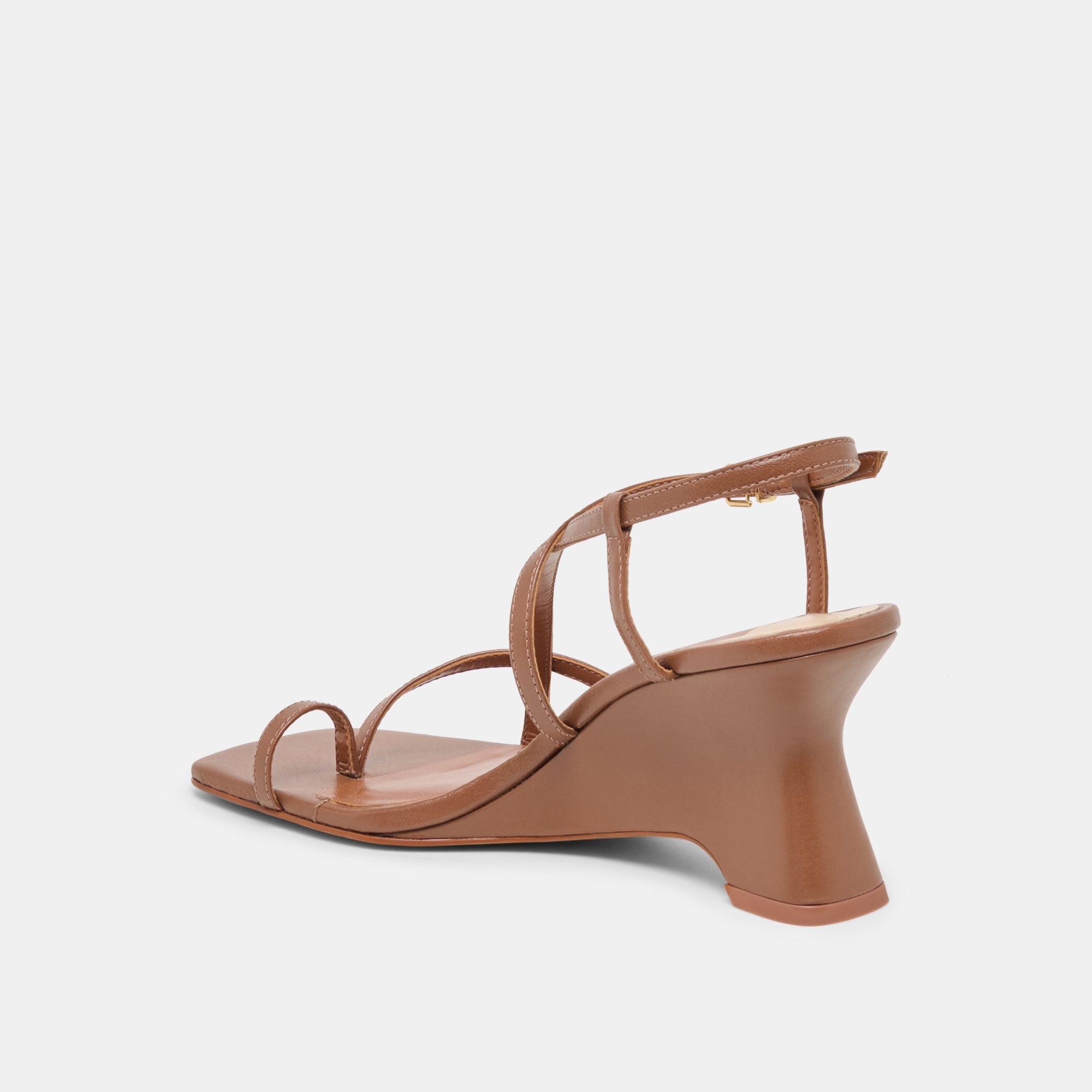 Aylee Cognac Leather Wedges / Dolce Vita