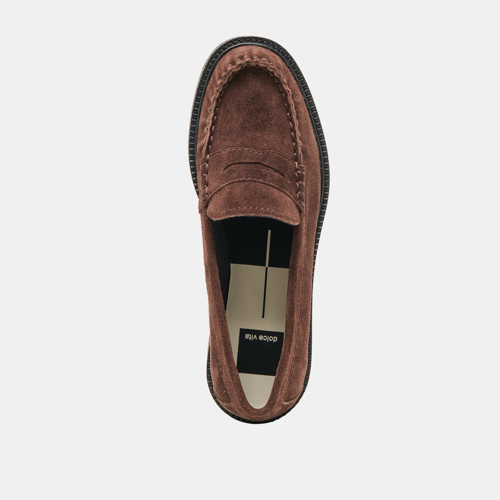 Merek Dk Brown Suede Loafers / Dolce Vita