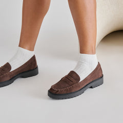 Merek Dk Brown Suede Loafers / Dolce Vita