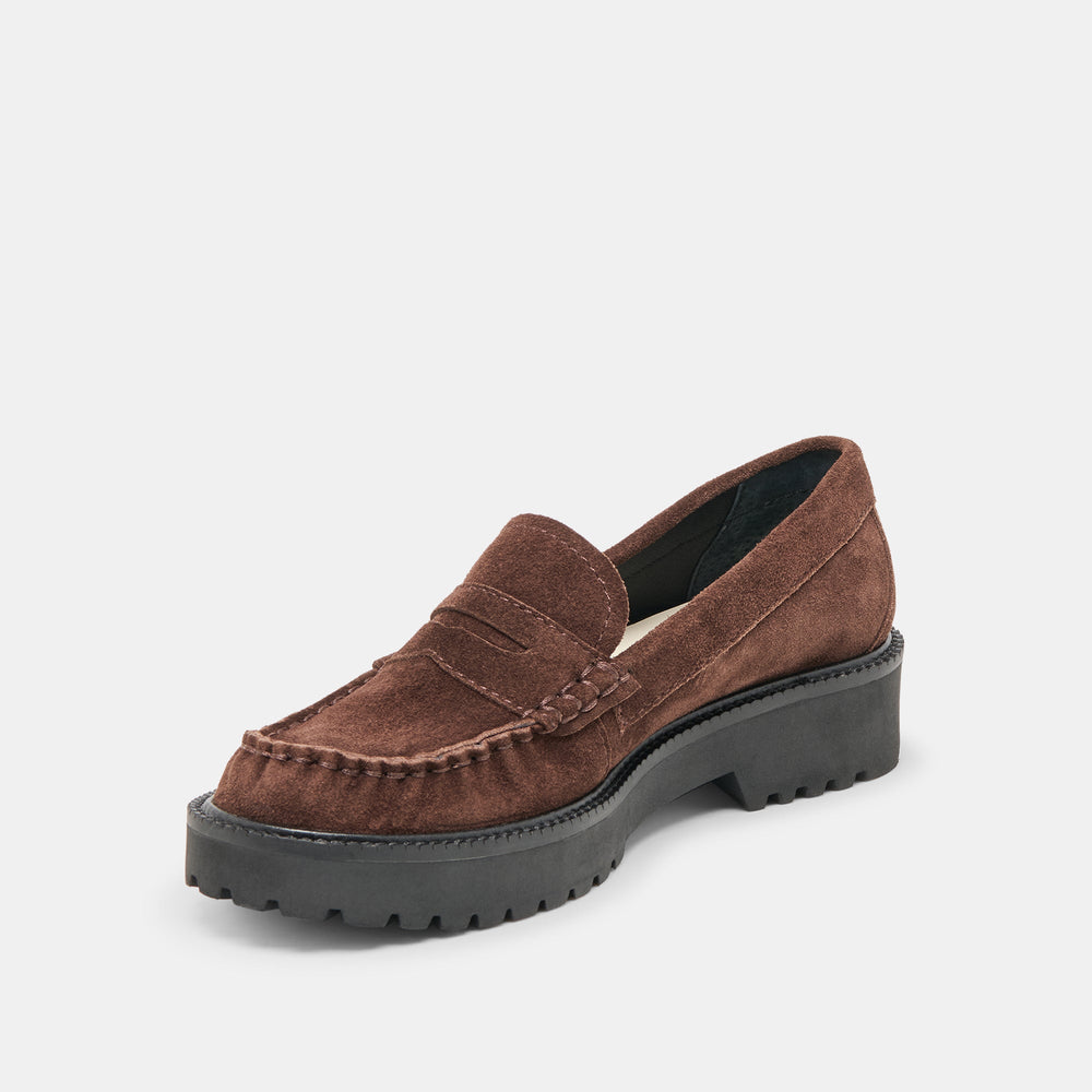 Merek Dk Brown Suede Loafers / Dolce Vita