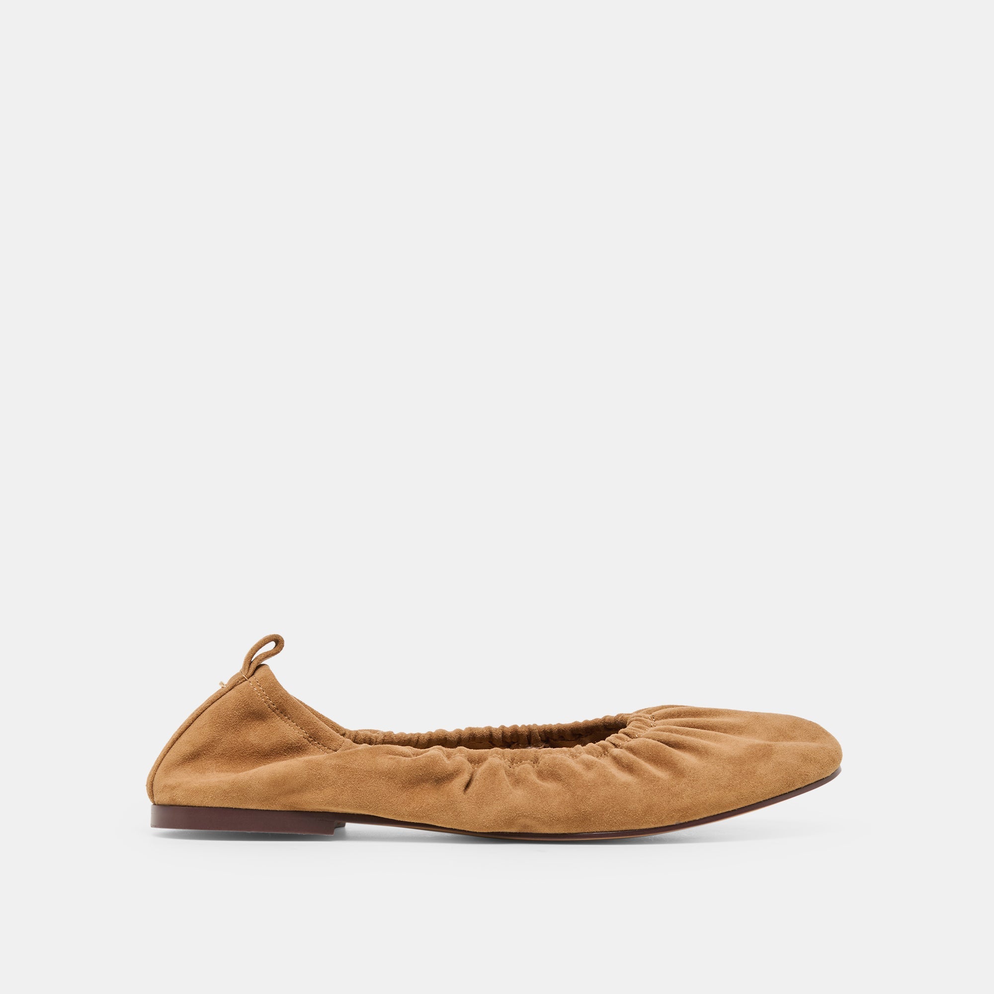 Conrad Lt Brown Suede Ballet Flats / Dolce Vita