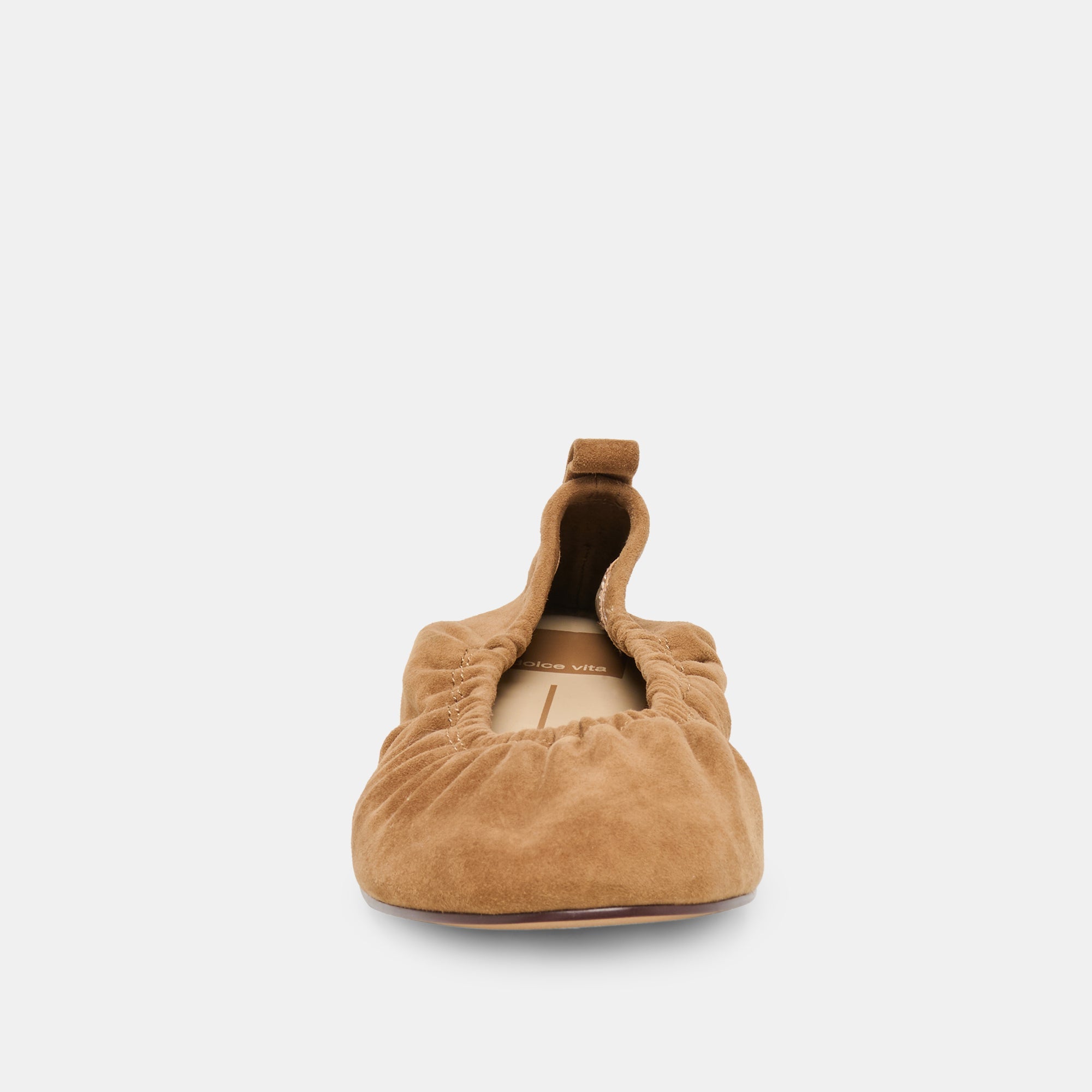 Conrad Lt Brown Suede Ballet Flats / Dolce Vita