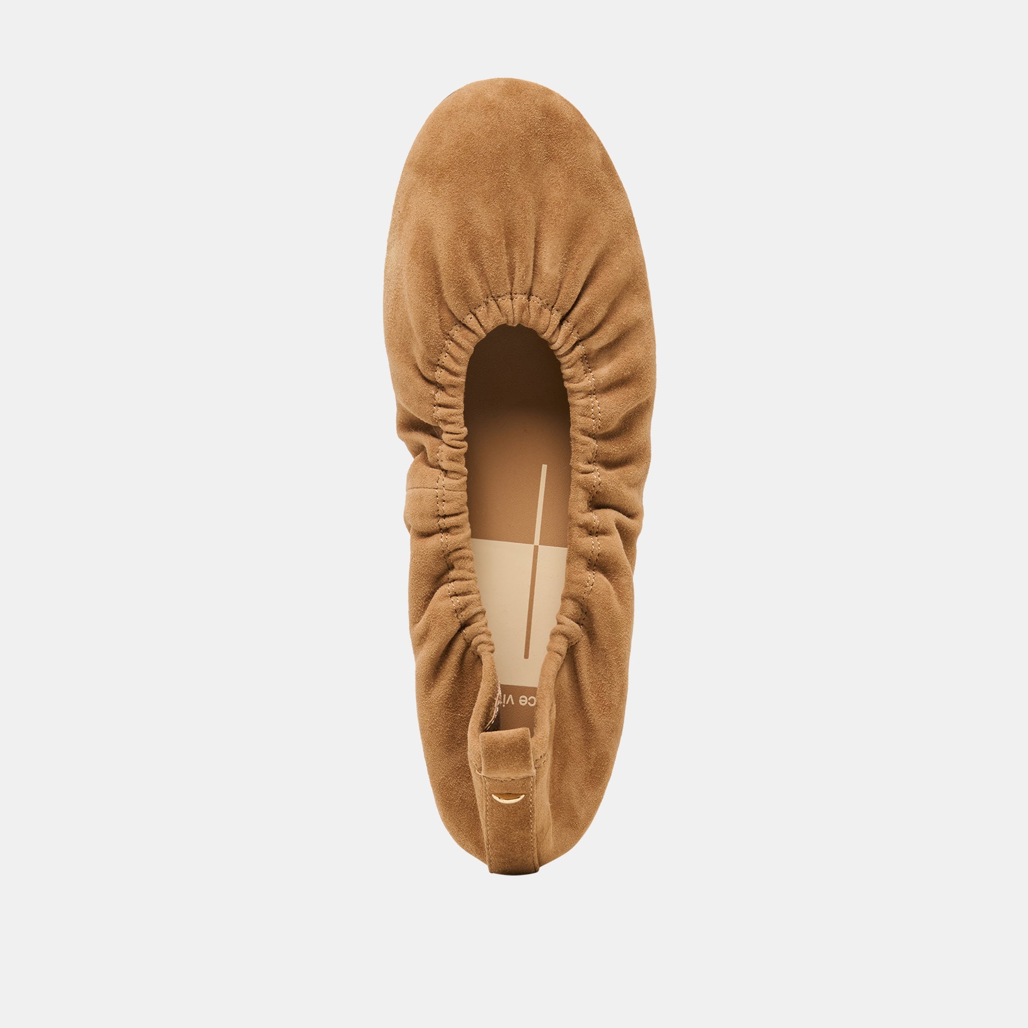 Conrad Lt Brown Suede Ballet Flats / Dolce Vita