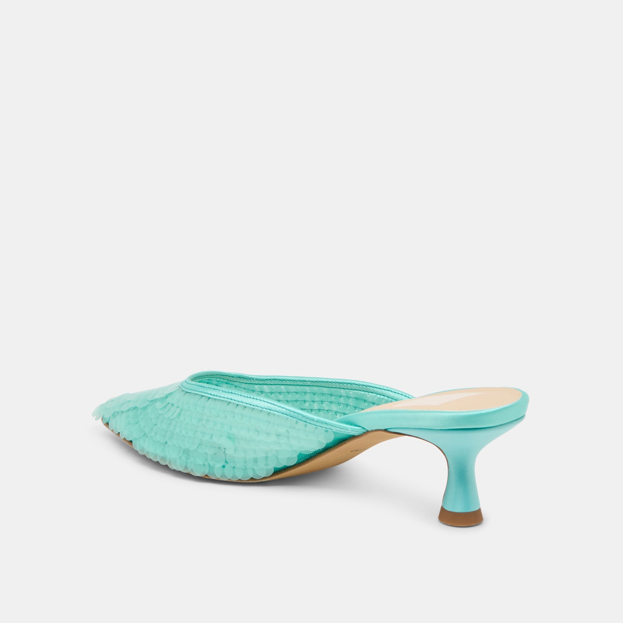 Cleo Sequin Aqua Sequin Heels / Dolce Vita