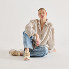 Selmar Off White Leather Sneakers / Dolce Vita