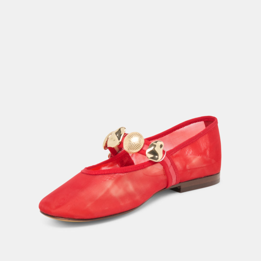 Relan Mesh Chili Mesh Ballet Flats / Dolce Vita