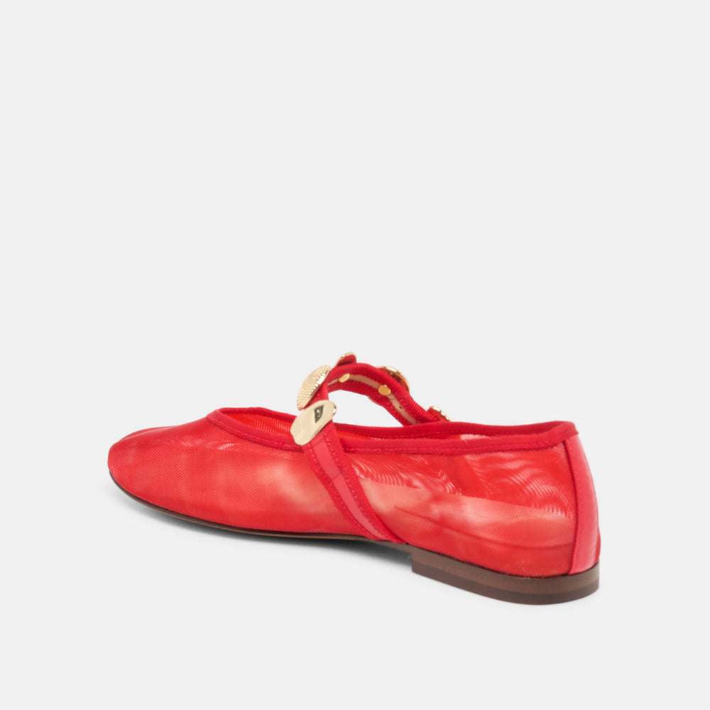Relan Mesh Chili Mesh Ballet Flats / Dolce Vita