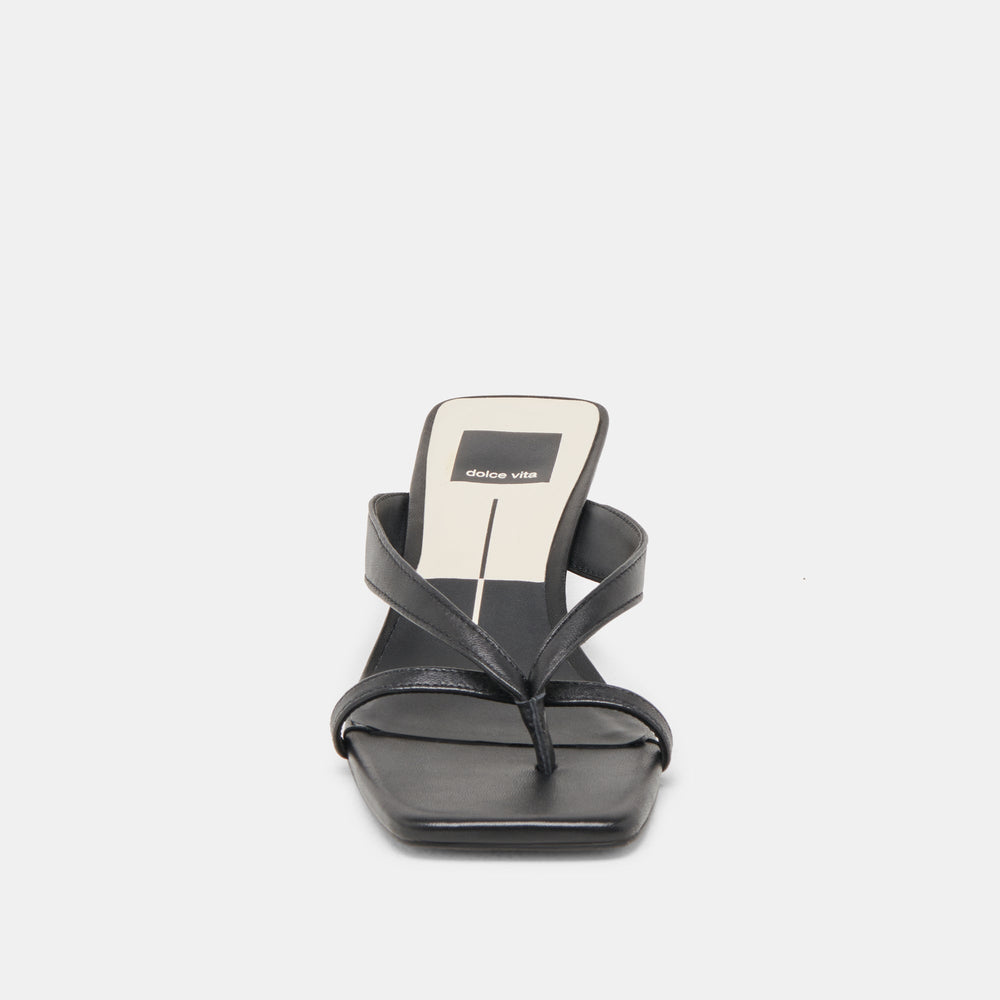 BREVEL WIDE HEELS ONYX LEATHER
 – Dolce Vita / Dolce Vita