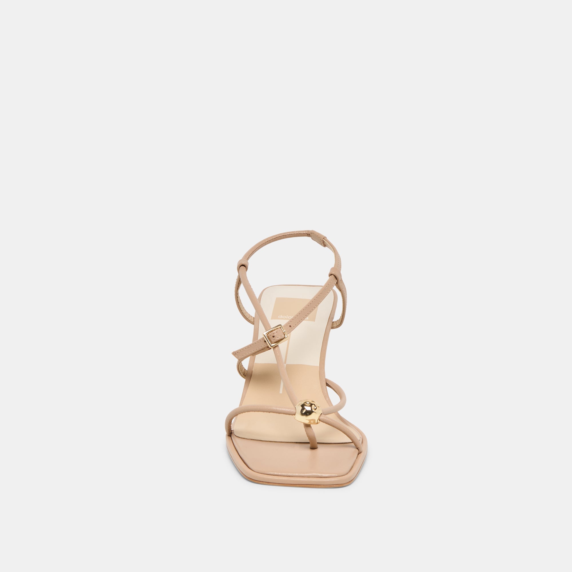 Manji Wide Light Tan Leather Heels / Dolce Vita
