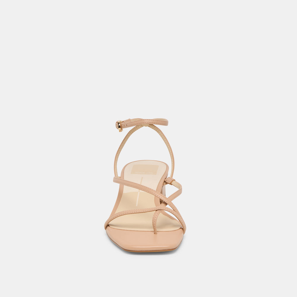 Karlos Wide Lt Tan Leather Sandals / Dolce Vita
