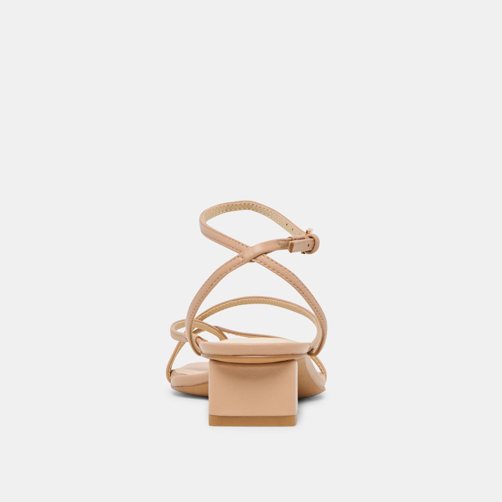 Karlos Wide Lt Tan Leather Sandals / Dolce Vita