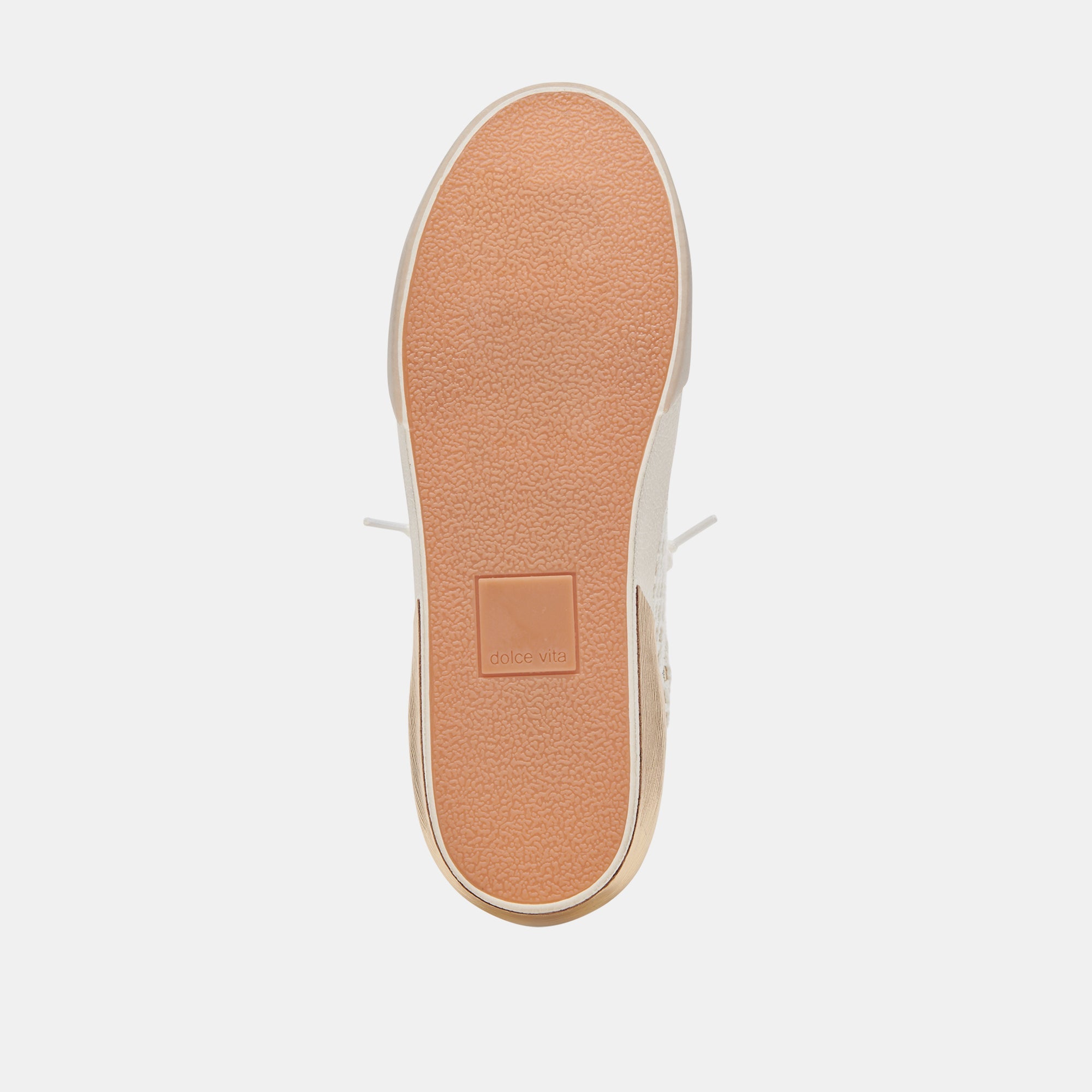 Zina Bone Gold Woven Wide Sneakers / Dolce Vita