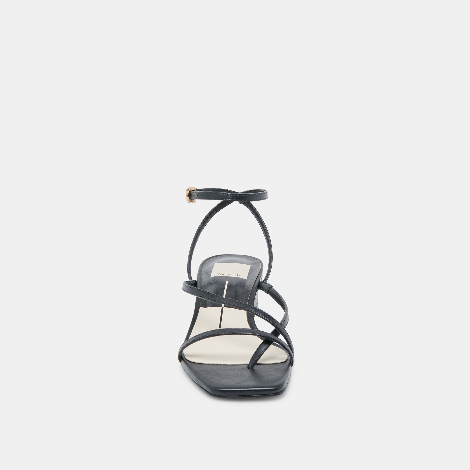 Karlos Wide Black Leather Sandals / Dolce Vita