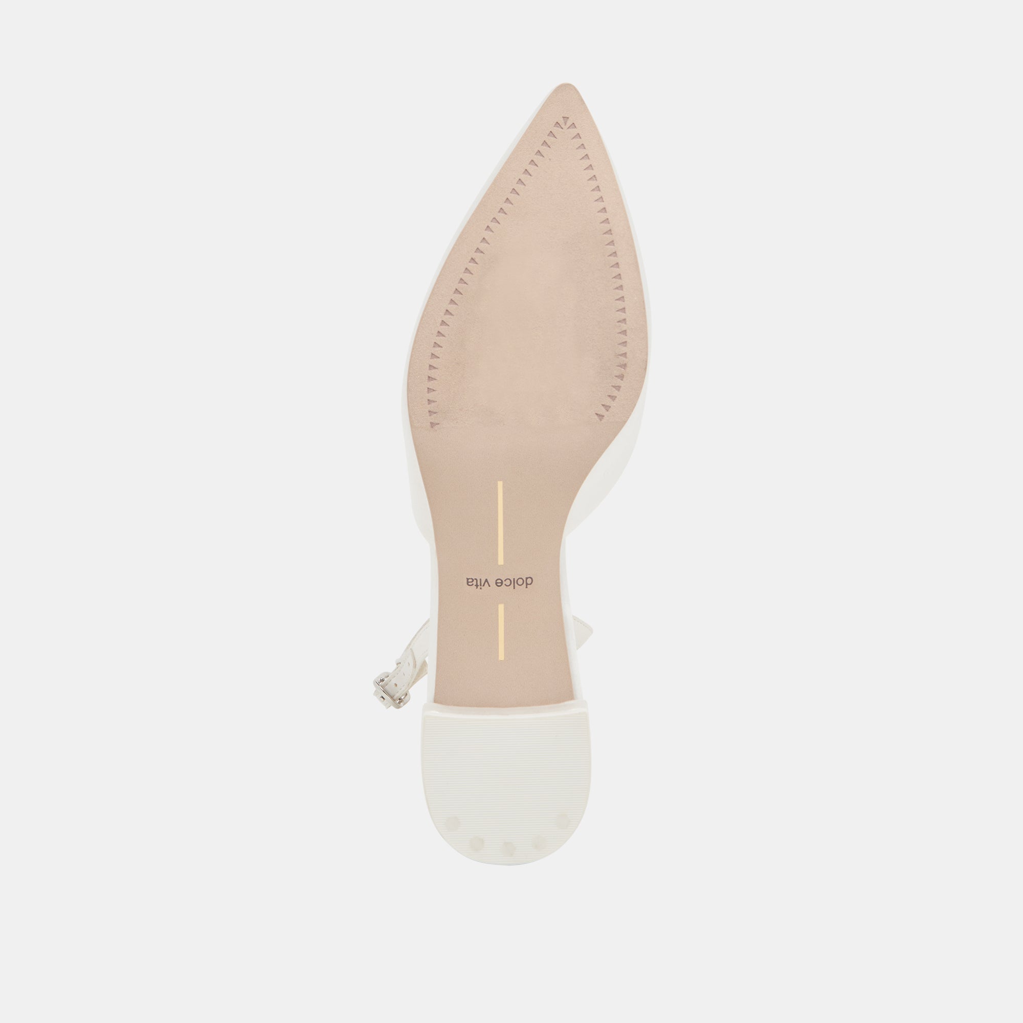 Carel Wide True White Satin Heels / Dolce Vita