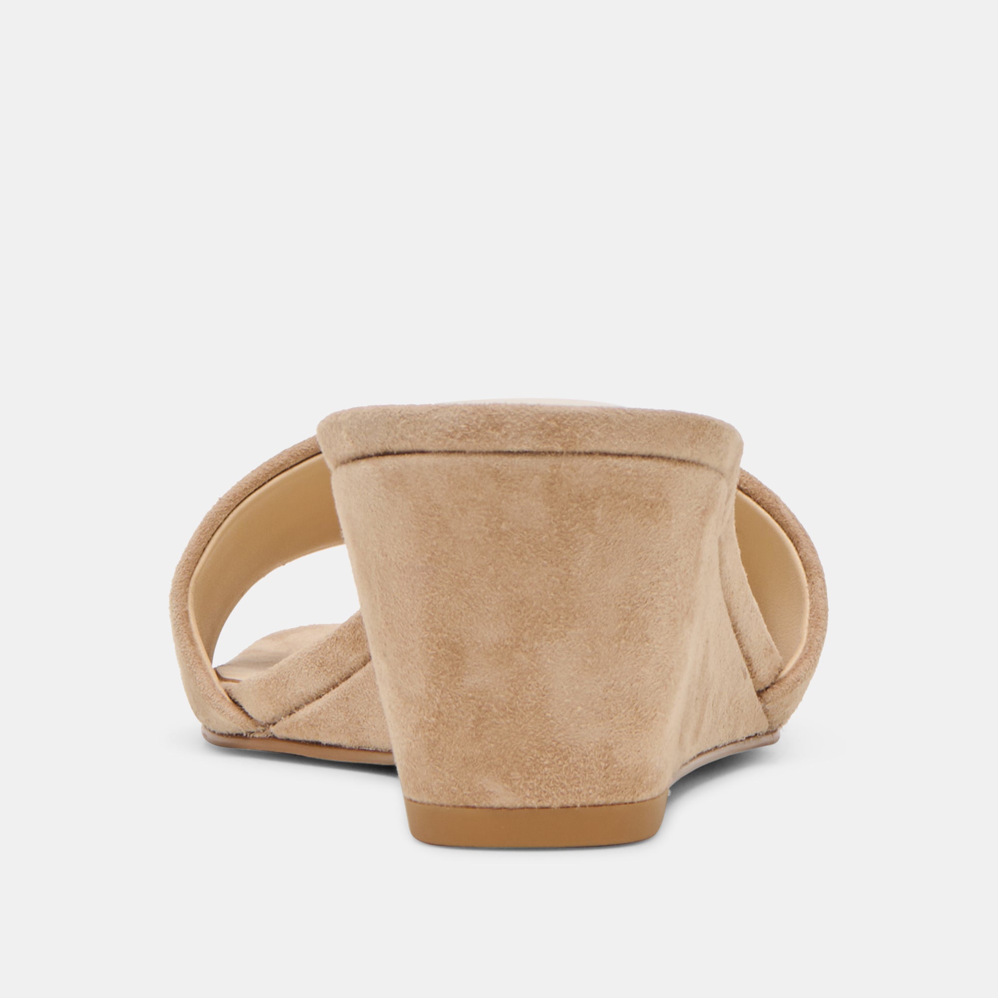 Qaily Wide Camel Suede Wedges / Dolce Vita