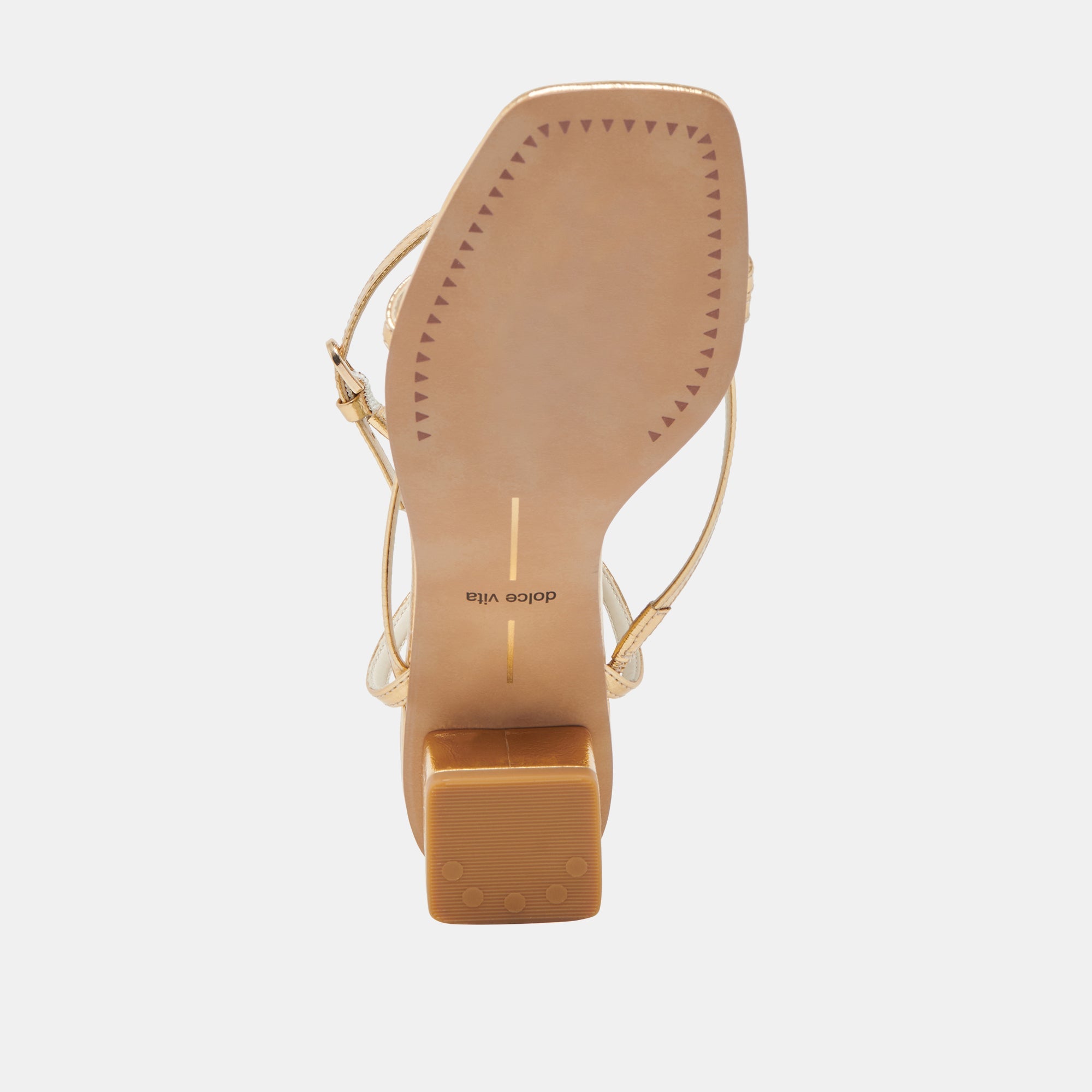 Karlos Wide Gold Metallic Stella Sandals / Dolce Vita
