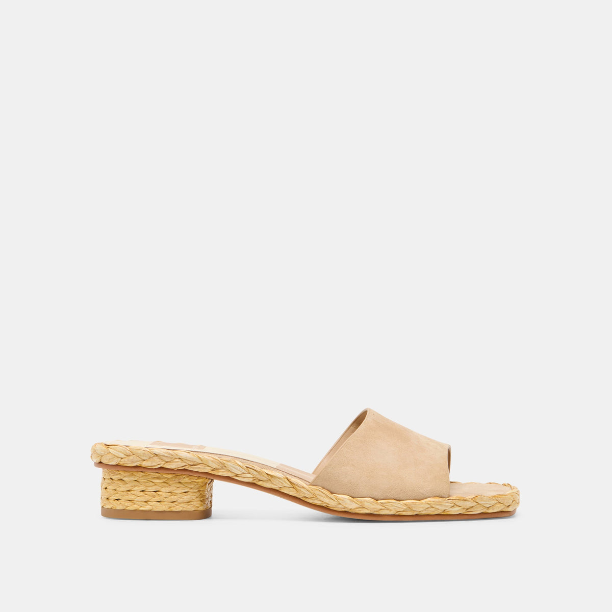 Dixi Wide Camel Suede Sandals / Dolce Vita