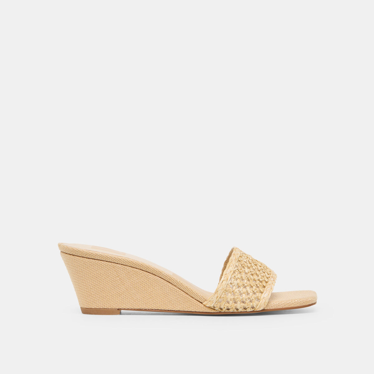 Qaily Wide Lt Natural Raffia Wedges / Dolce Vita