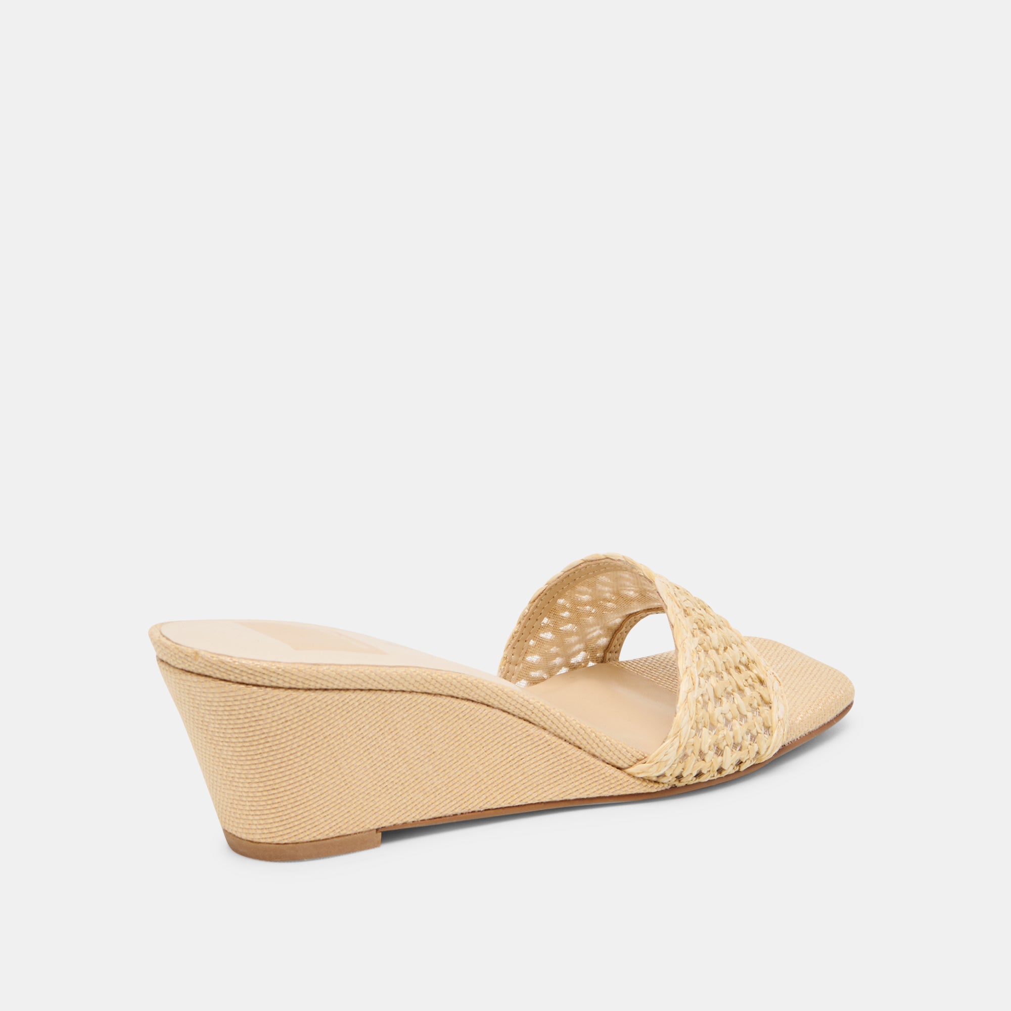 Qaily Wide Lt Natural Raffia Wedges / Dolce Vita