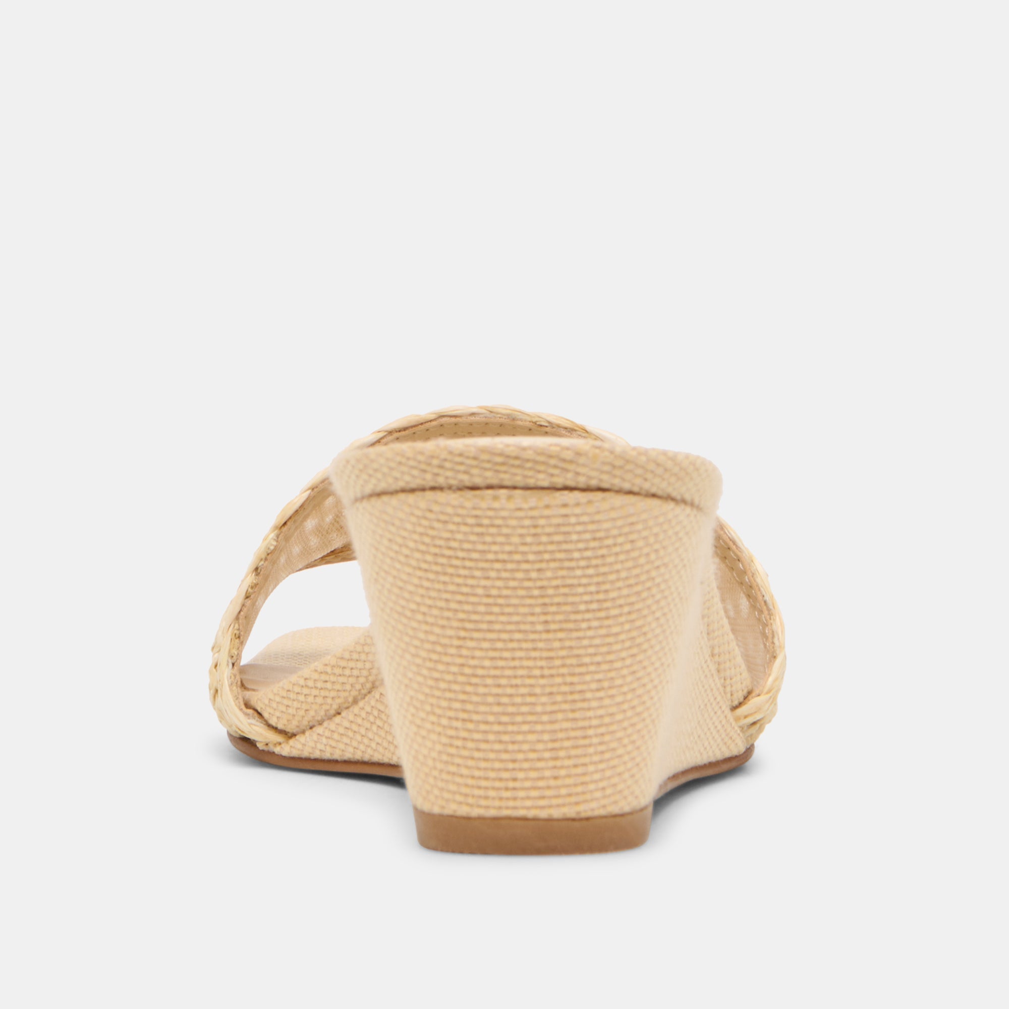 Qaily Wide Lt Natural Raffia Wedges / Dolce Vita