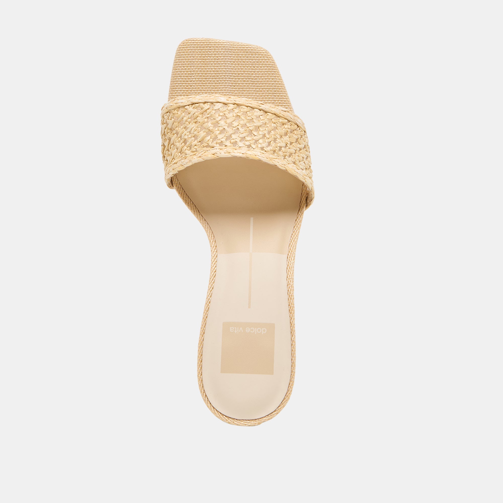Qaily Wide Lt Natural Raffia Wedges / Dolce Vita