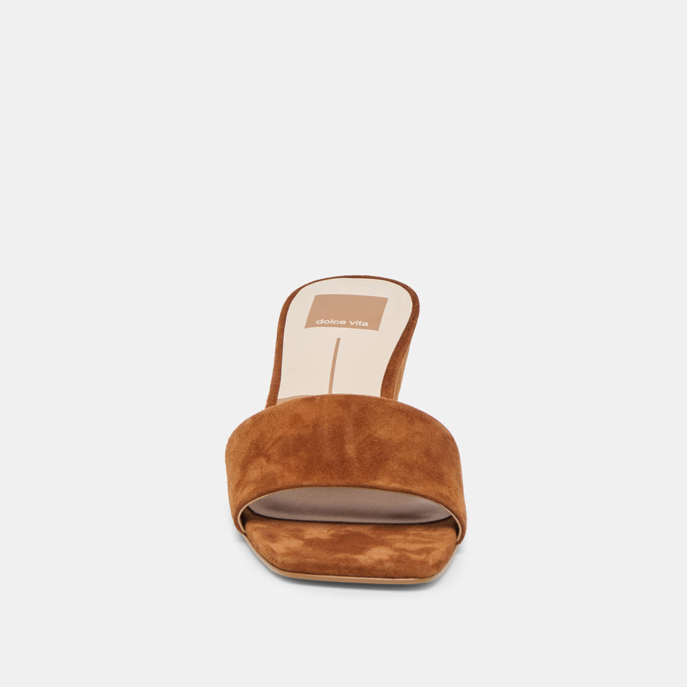 Qaily Wide Brown Suede Wedges / Dolce Vita