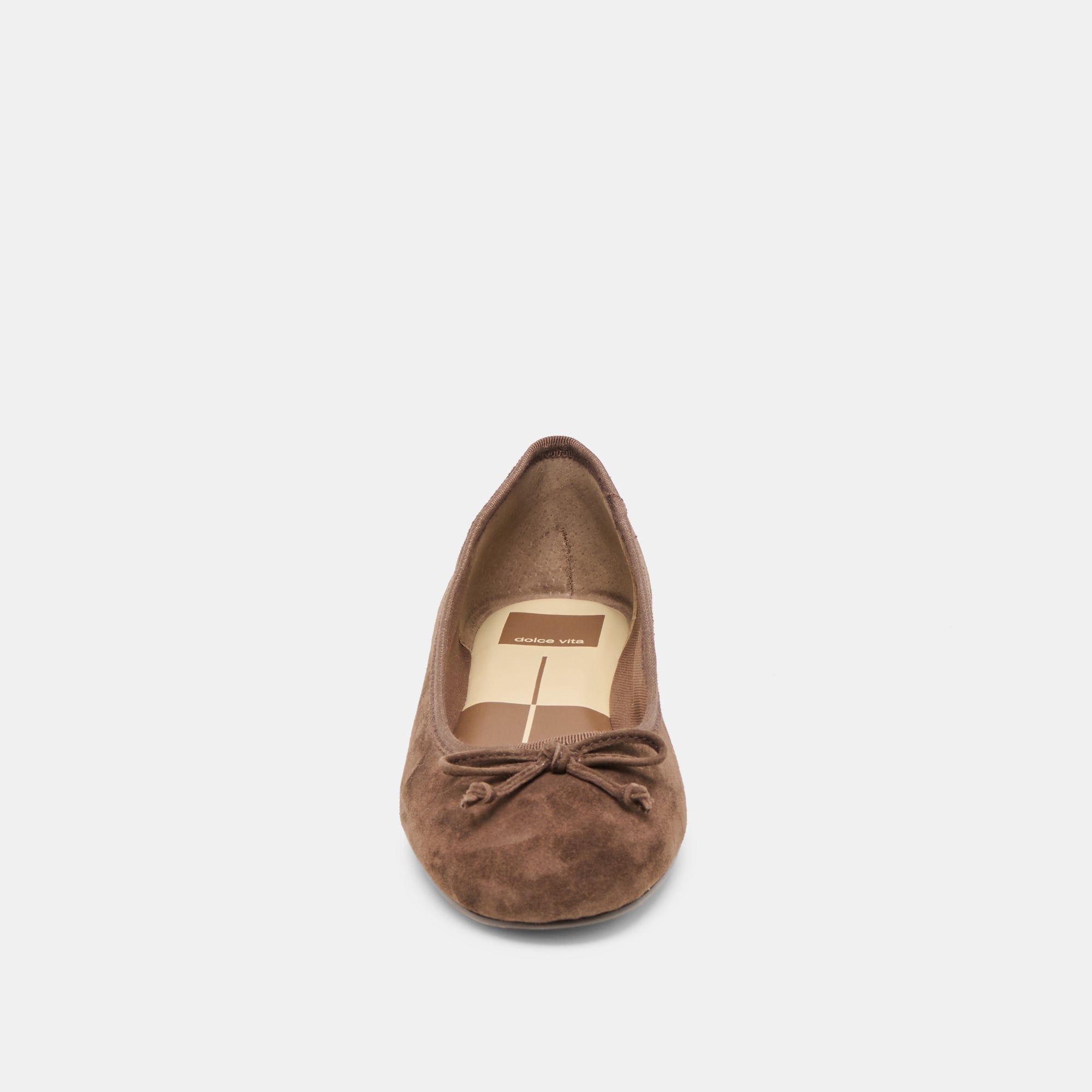 Ritla Wide Dk Brown Suede Ballet Flats / Dolce Vita