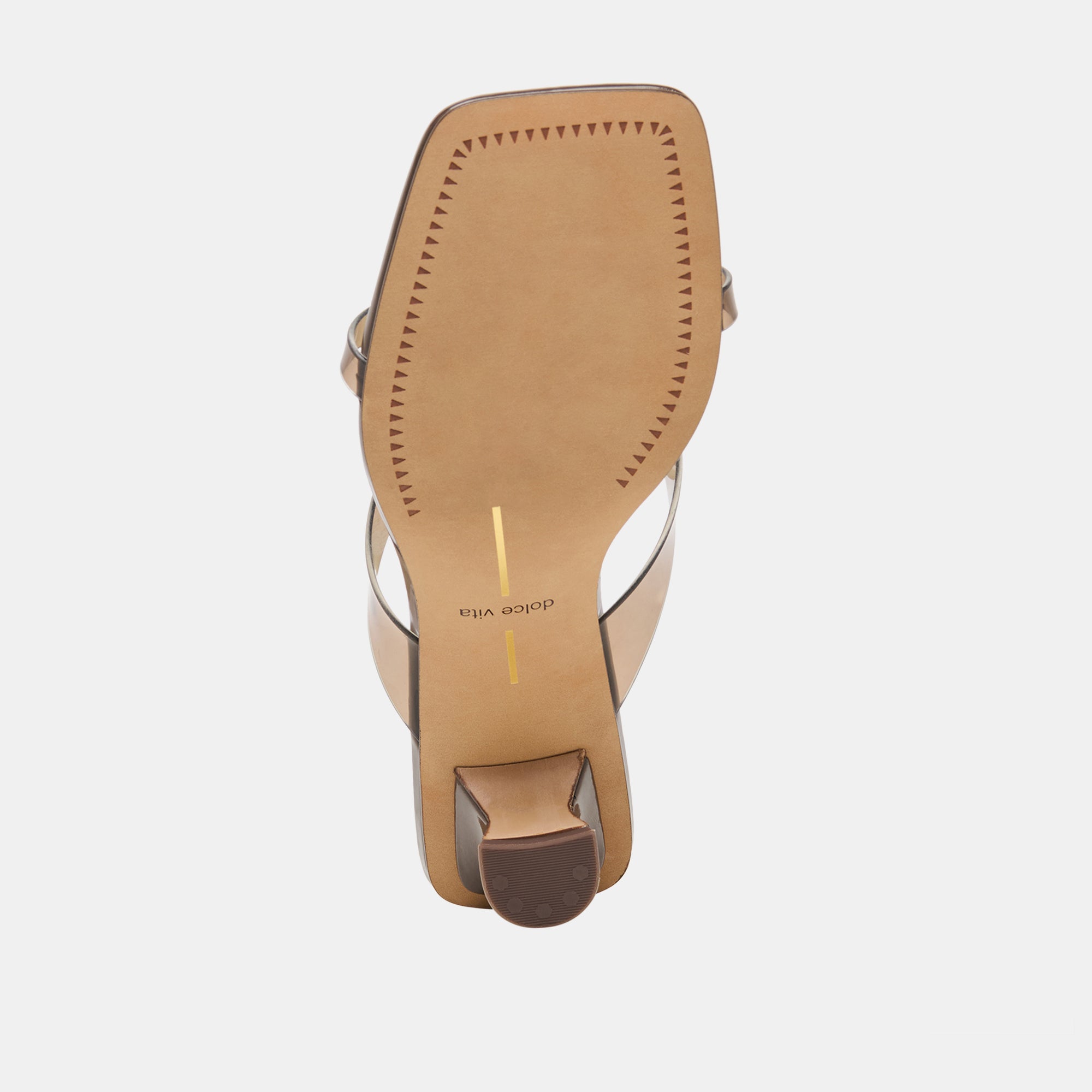 Brevel Vinyl Wide Dk Brown Jelly Heels / Dolce Vita