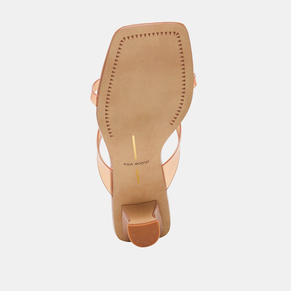 Brevel Vinyl Wide Whiskey Jelly Heels / Dolce Vita
