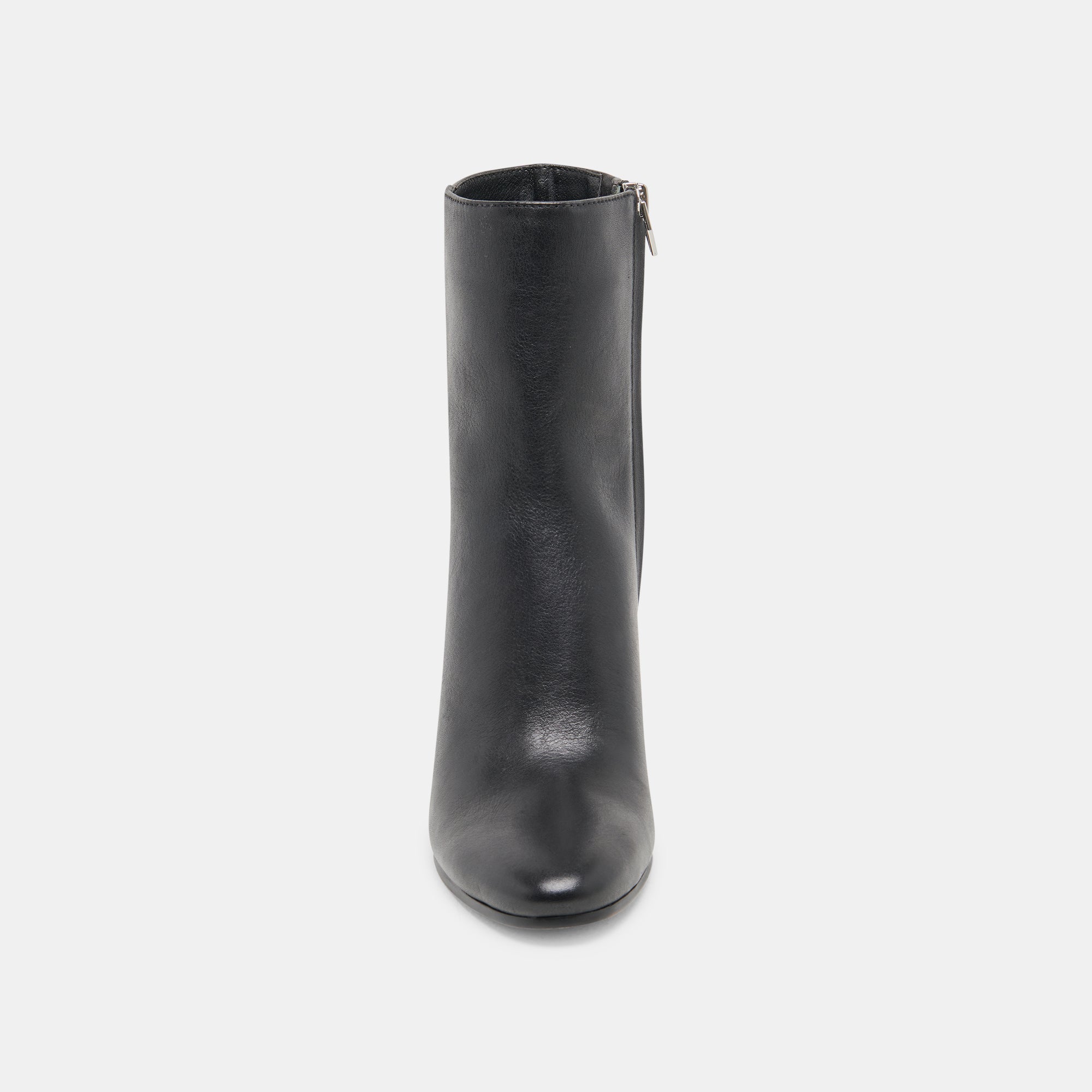 Suzy Wide Black Leather Booties / Dolce Vita